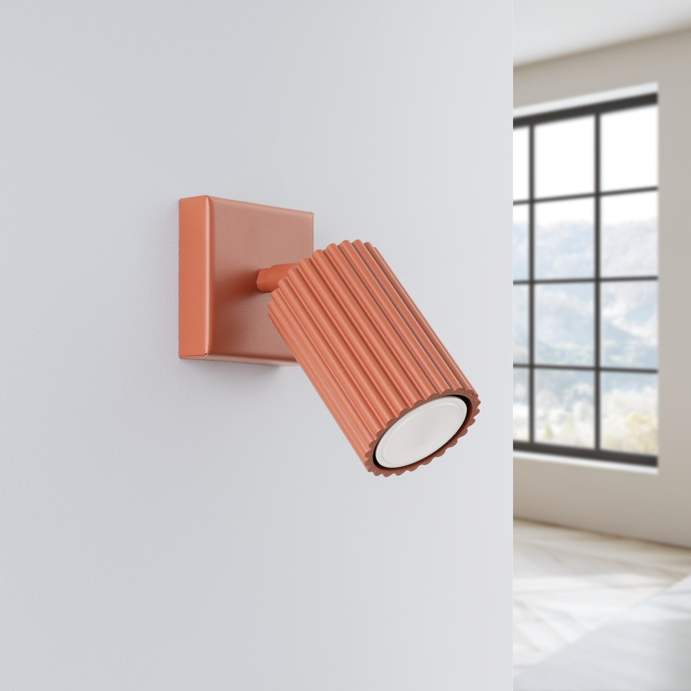 Wall lamp KARBON red ochre