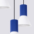 Pendant lamp ESTRIA 3P white/ultramarine