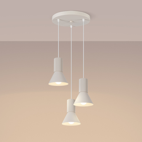 Pendant lamp ESTRIA 3P beige