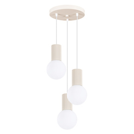 Pendant lamp HALO 3P beige