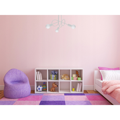 Chandelier SUPEŁ 3 white + 3X LED Bulb E27 3000K 7W 760lm