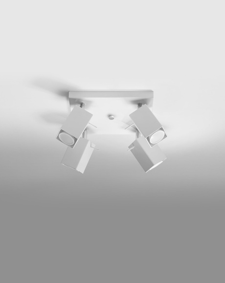 Ceiling lamp MERIDA 4 white + 4x LED Bulb GU-10 4000K Cool White 7W 630lm