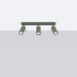 Ceiling lamp RING 3L olive green
