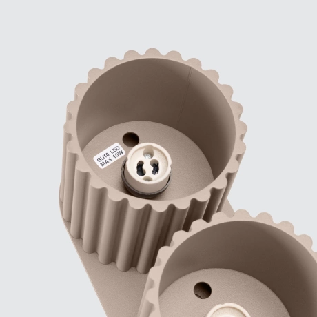 Ceiling lamp AURA 2 taupe GU10