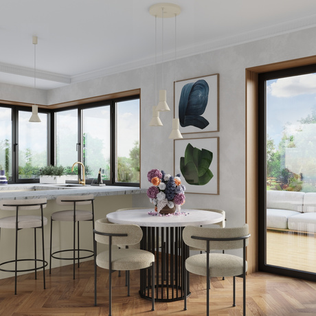 Pendant lamp ESTRIA 3P beige