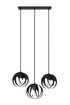 Hanging lamp TULOS 3L black + 3x LED Bulb E27 4000K Cool White 7.5W 650lm