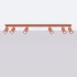 Ceiling lamp RING 6L red ochra
