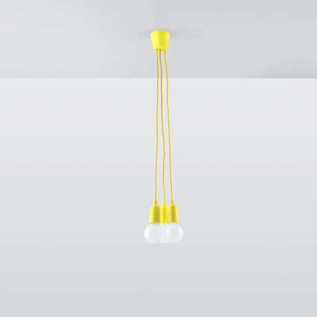 Pendant lamp DIEGO 3 yellow