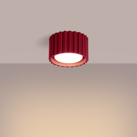 Ceiling lamp AURA 1 burgundy Gx53