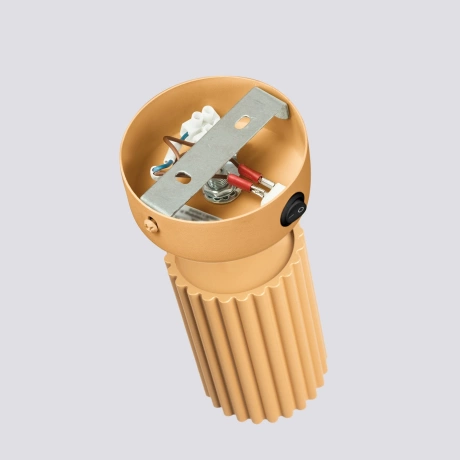 Wall lamp KARBON gold with a switch