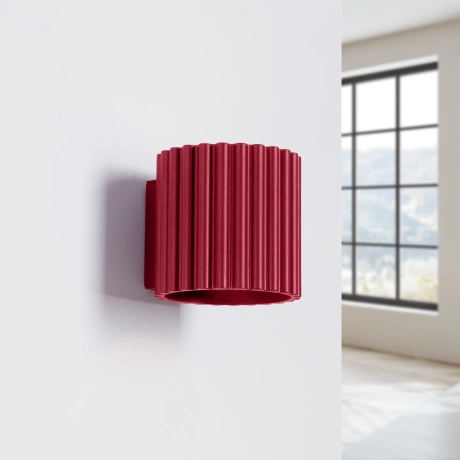 Wall lamp AURA burgundy G9