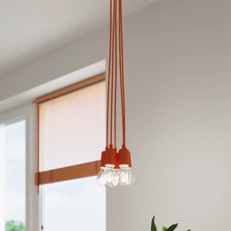 Pendant lamp DIEGO 3 orange