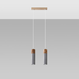 Pendant lamp ZANE 2 grey