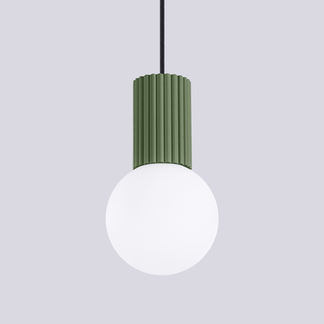 Pendant lamp HALO 1 olive green