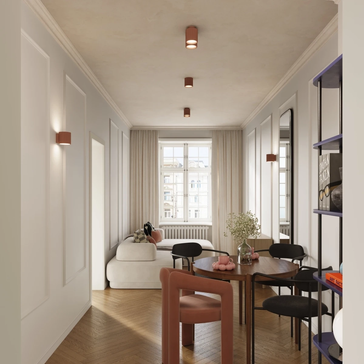Wall lamp AURA mocha G9