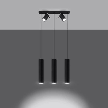 Pendant lamp RING 3 black