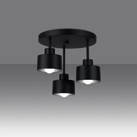 Ceiling lamp SAVAR 3 black