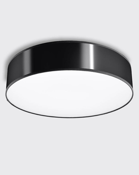 Ceiling ceiling lamp ARENA 25 BLACK + 1x LED bulb E27 3000K Warm 7.5W 620lm