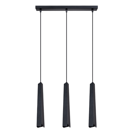 Ceiling pendant PRYSM 3L black + 3x LED Bulb G9 4000K Cool White 4.5W 460lm