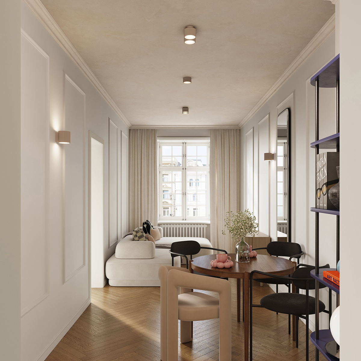 Ceiling lamp AURA 1 taupe Gx53