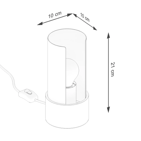 Table lamp FLASH white
