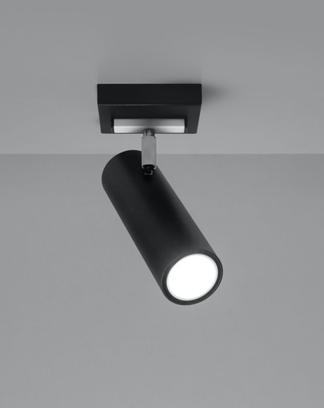 Ceiling lamp DIREZIONE 1 black + 1x LED Bulb GU-10 4000K Cold 7W 630lm