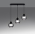 Pendant lamp ALINO 3 black + 3x LED Bulb E27 3000K Warm White 7.5W 620lm