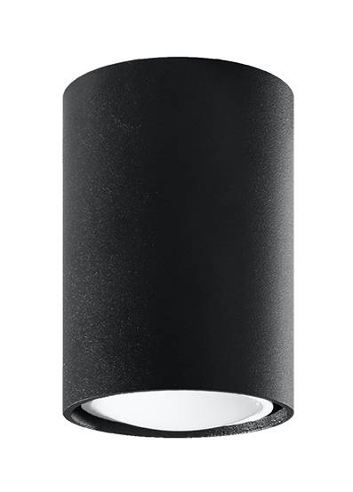 Ceiling lamp LAGOS 10 black + 1x LED Bulb GU-10 4000K Cold 7W 630lm