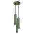 Pendant lamp KARBON 3P olive green