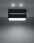 Ceiling light LOBO MAXI black + 2x LED Bulb G9 4000K Cool White 4.5W 530lm