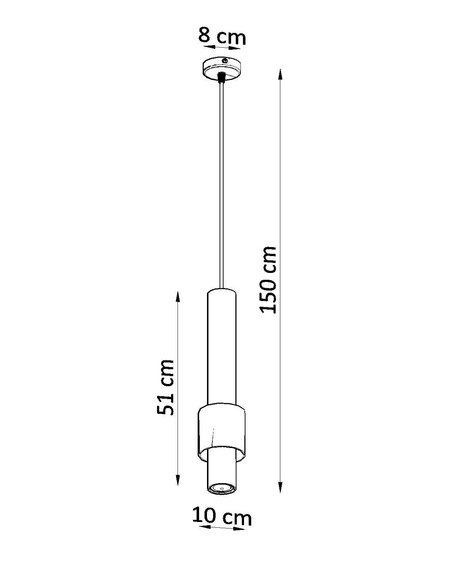 Pendant lamp SHIZAR white