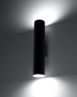 Wall lamp LAGOS 2 in black + 2x LED Bulb GU-10 4000K Cool White 7W 630lm
