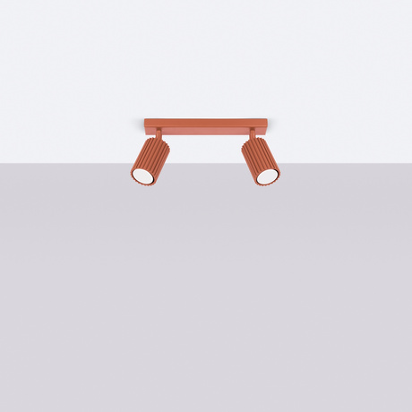 Ceiling lamp KARBON 2 red ochre