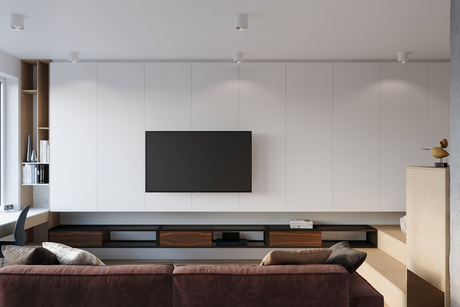 Ceiling lamp TIUBE white + 1x LED Bulb GU10 AR111 4000K COOL 10W 850lm