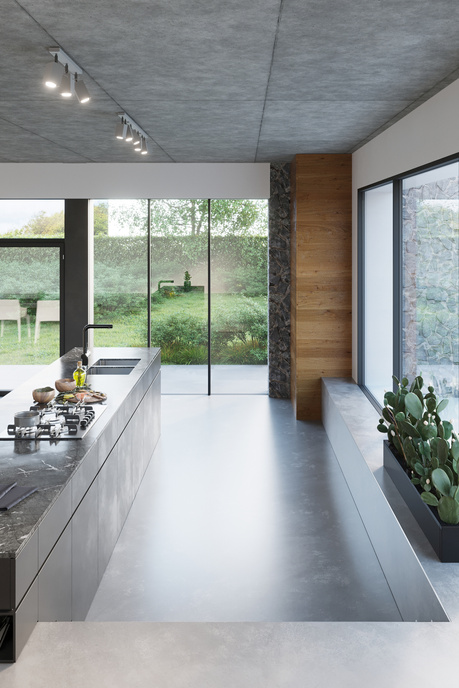 Ceiling lamp MERIDA 3 gray + 3x LED Bulb GU-10 4000K Cool White 7W 630lm