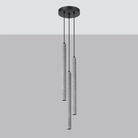 Pendant lamp PASTELO 3P concrete