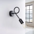Wall lamp LOOP black