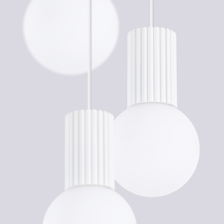 Pendant lamp HALO 3P white