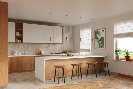 Pendant lamp QUBIC gray + 1x LED bulb E27 3000K Warm 7.5W 620lm