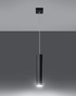 Pendant Light LAGOS 1 black + 1x LED Bulb GU-10 4000K Cool White 7W 630lm