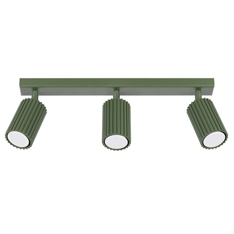Ceiling lamp KARBON 3L olive green