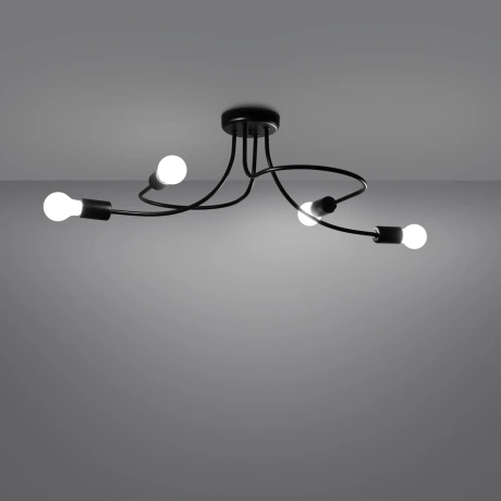Chandelier LEVAR 4 black