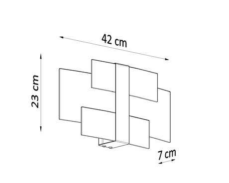 Wall lamp CELIA chrome + 2x LED Bulb G9 4000K Cool White 4.5W 530lm