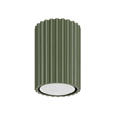 Ceiling lamp KARBON 10 olive green