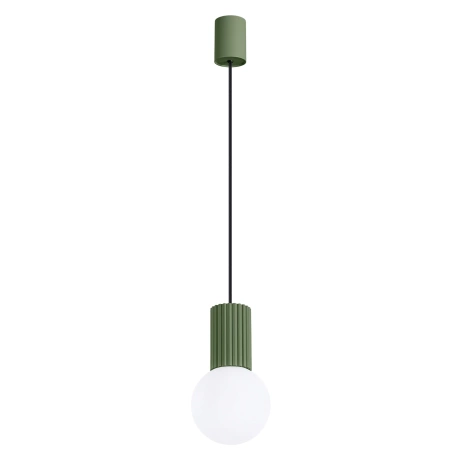 Pendant lamp HALO 1 olive green