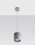 Pendant lamp ORBIS 1 grey + 1x LED Bulb GU-10 3000K Warm 7W 620lm