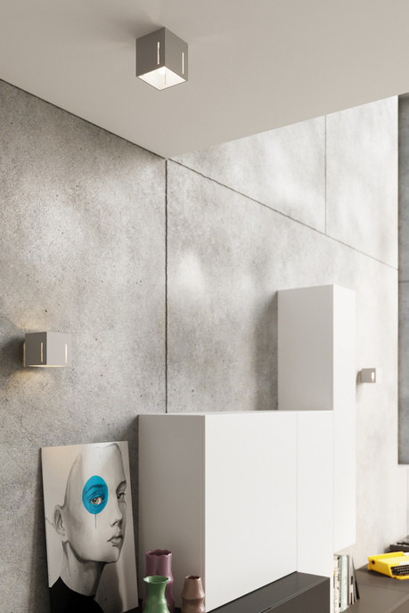 Ceiling lamp PIXAR gray + 1x LED Bulb G9 4000K Cool White 4.5W 530lm