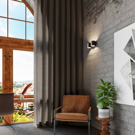 Wall lamp ORBIS 2 black + 2x LED Bulb G9 3000K Warm White 4.5W 510lm