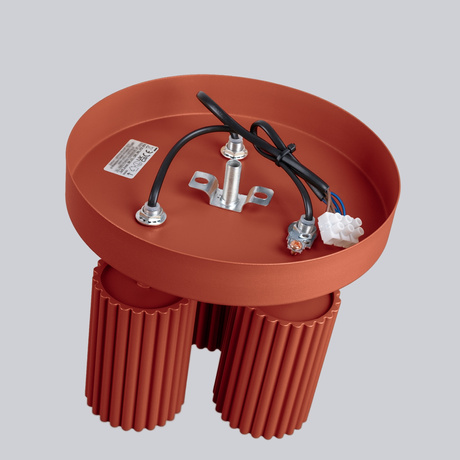 Ceiling lamp KARBON 3P red ochre