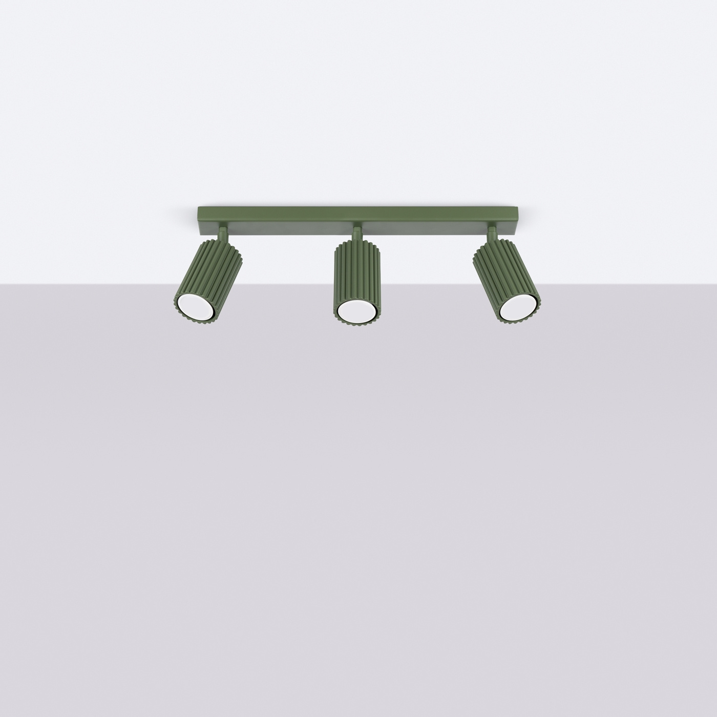 Ceiling lamp KARBON 3L olive green